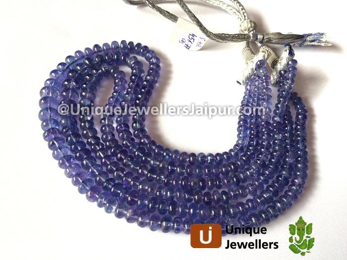 Tanzanite Far Smooth Roundelle Beads