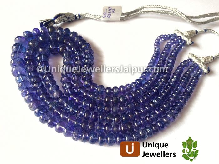 Tanzanite Far Smooth Roundelle Beads