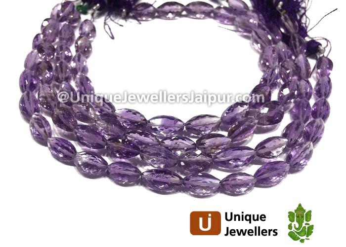 Amethyst Faceted Cardamom Beads