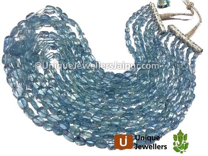 Aquamarine Far Smooth Nugget Beads