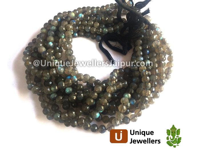 Labradorite Far Faceted Round Beads