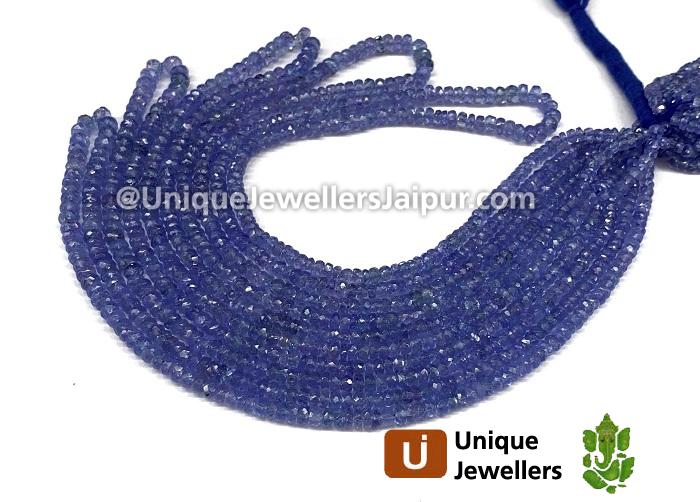 Tanzanite Faceted Roundelle Beads