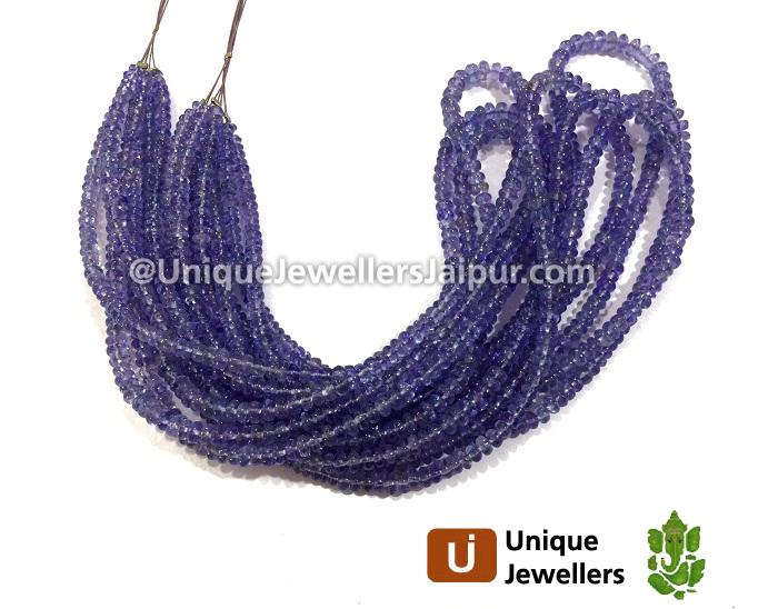 Tanzanite Smooth Roundelle Beads