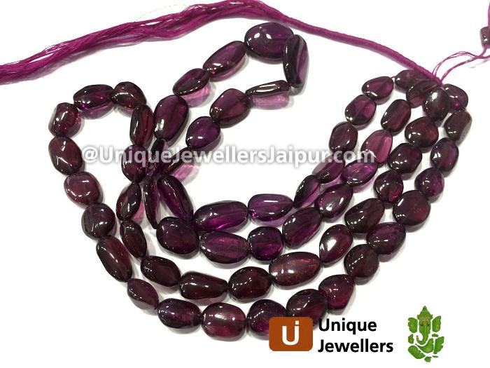 Rhodolite Garnet Far Smooth Nugget Beads