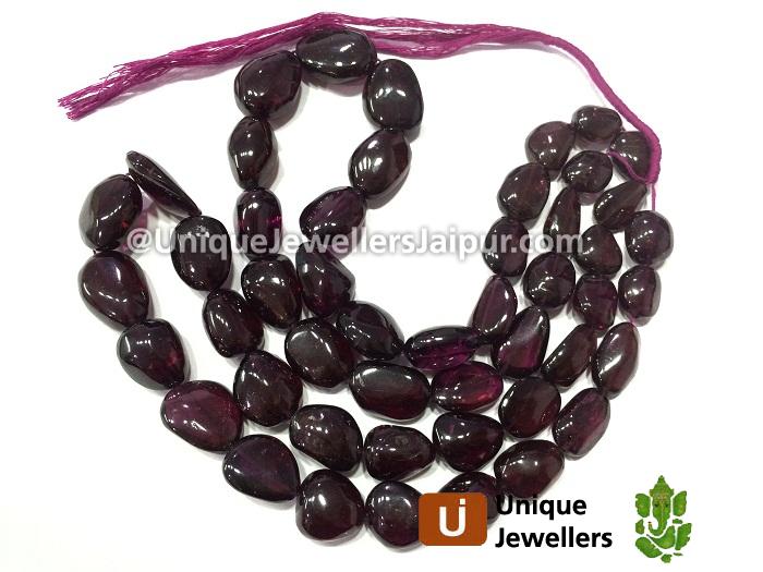 Rhodolite Garnet Far Smooth Nugget Beads