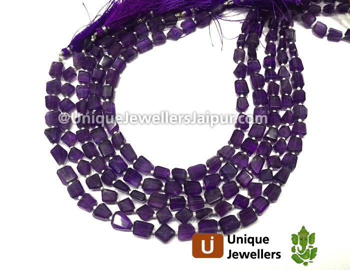 Amethyst Faceted Nugget Beads