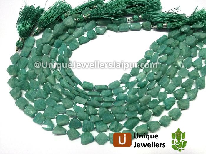 Amazonite Faceted Nuggets Beads