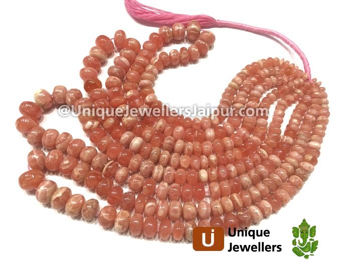 Rhodochrosite Far Smooth Roundelle Beads