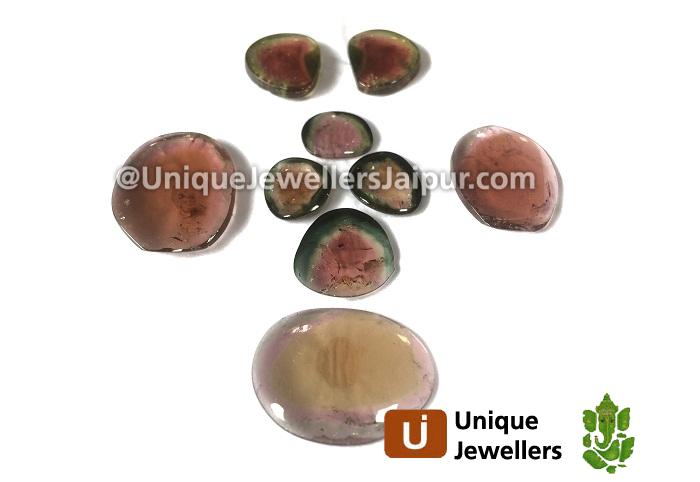 Watermelon Tourmaline Smooth Slices