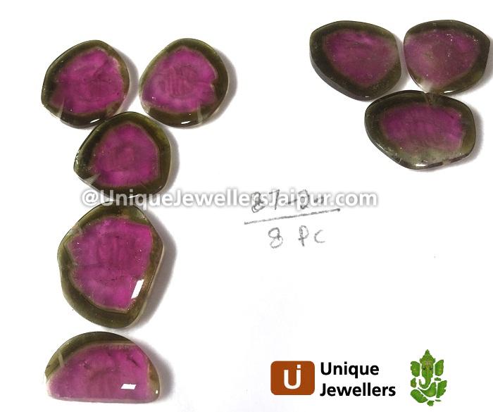 Watermelon Tourmaline Smooth Slices