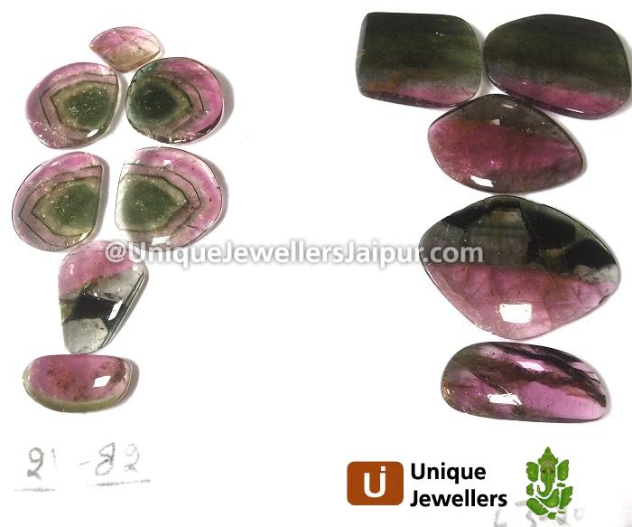 Watermelon Tourmaline Smooth Slices