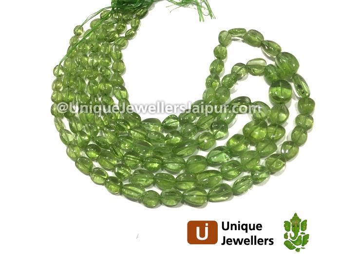 Peridot Plain Nugget Beads