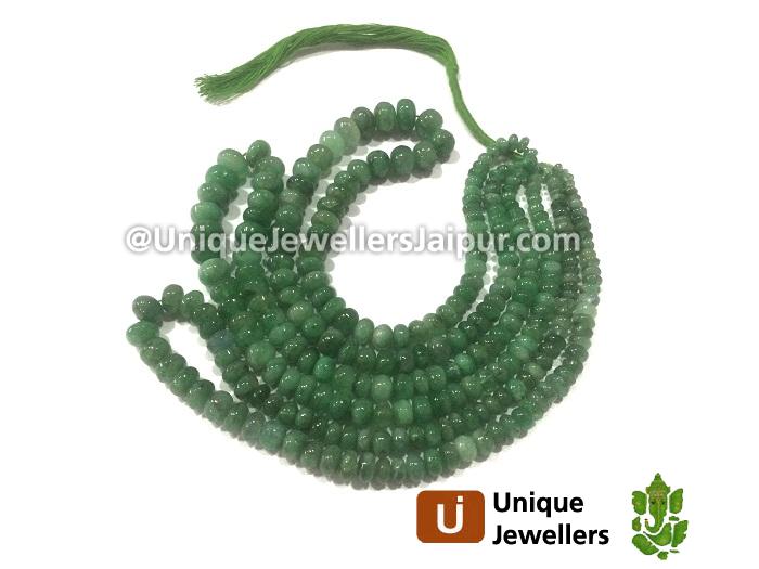 Mint Emerald Plain Roundelle Beads