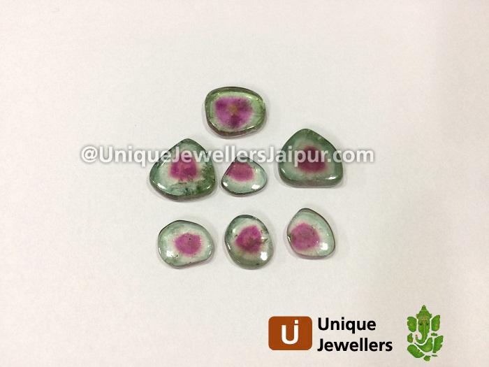 Watermelon Tourmaline Smooth Slices