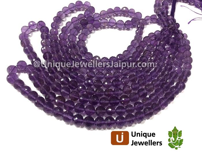 Amethyst Faceted Round Beads