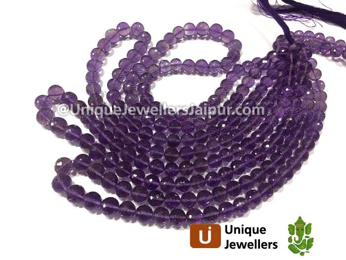 Amethyst Far Faceted Round Beads