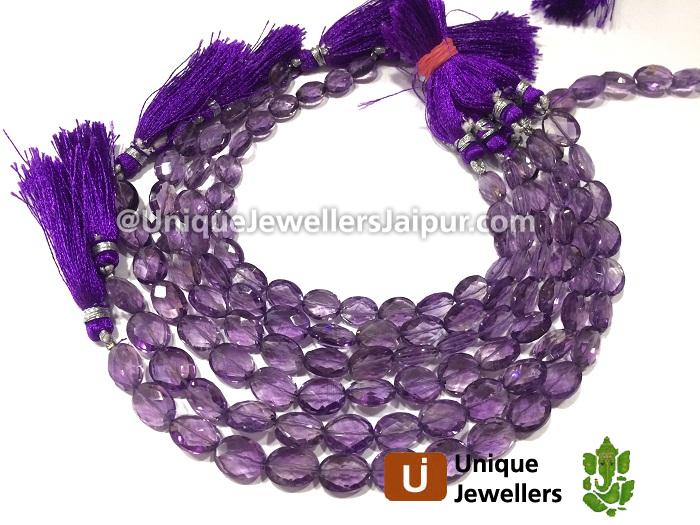 Amethyst Faceted Oval Beads