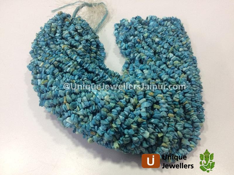 Turquoise Uncut Chips Beads