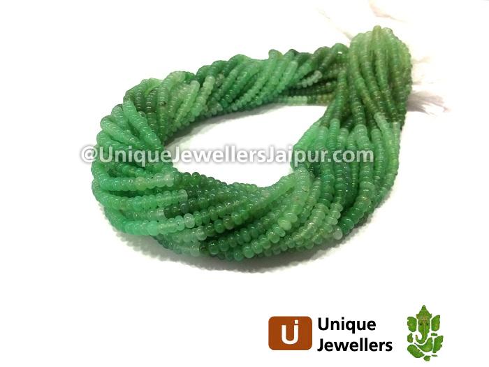 Chrysoprase Smooth Roundelle Beads