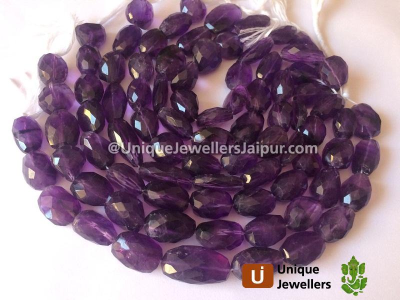 Amethyst Far Faceted Nugget Beads