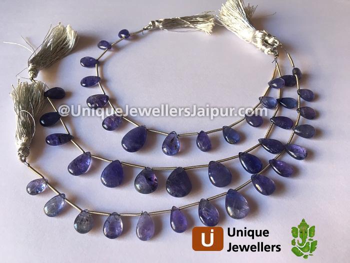 Tanzanite Far Smooth Pear Beads