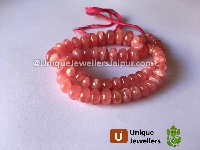 Rhodochrosite Far Smooth Roundelle Beads