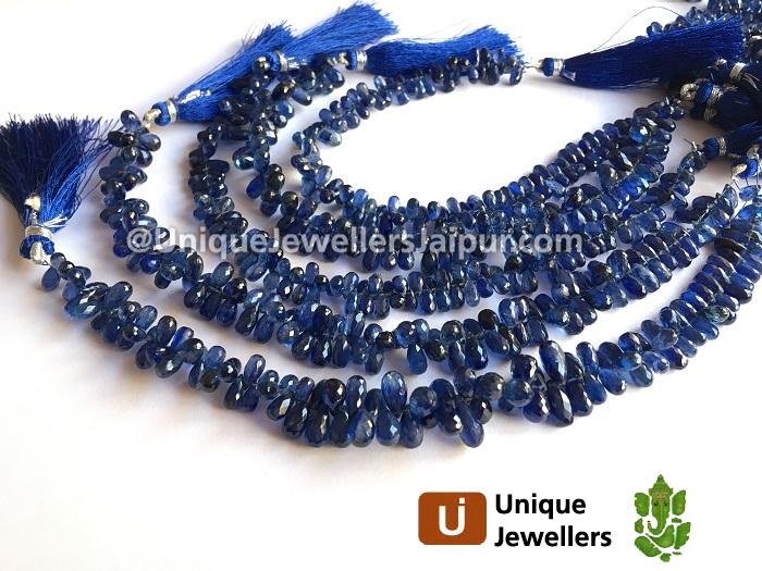 Kyanite Faceted Drop Beads