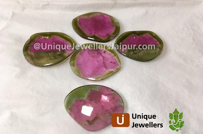 Watermelon Tourmaline Plain Slices