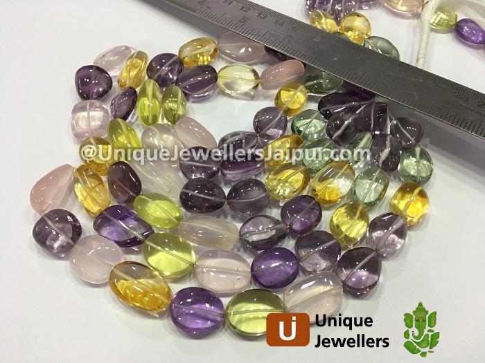 Multi Stone Far Smooth Nugget Beads