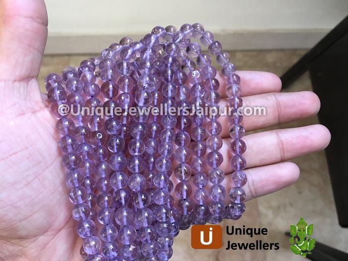 Amethyst Smooth Round Beads