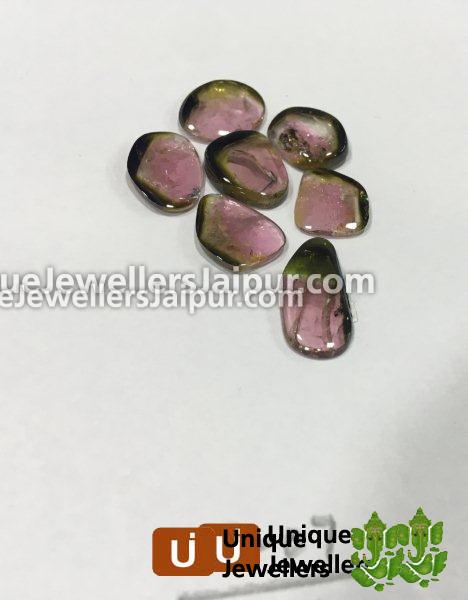 Watermelon Tourmaline Smooth Slices