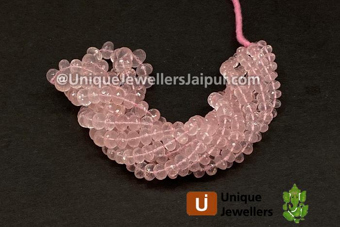 Rose Quartz Far Faceted Roundelle