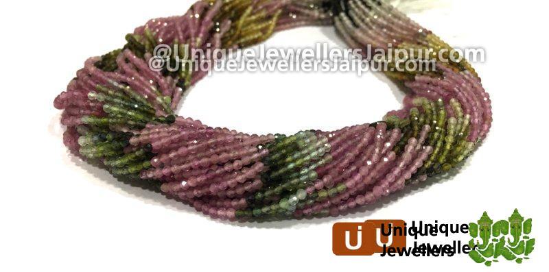 Tourmaline Micro Cut Roundelle Beads