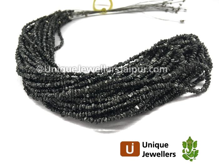 Black Diamond Rough Uncut Chips Beads