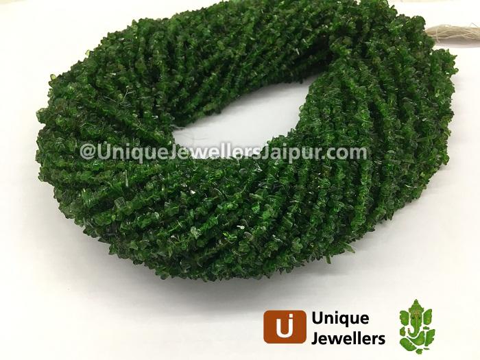 Chrome Diopside Uncut Chips Beads