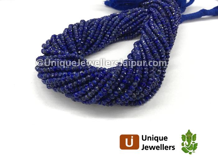 Lapis Faceted Roundelle Beads