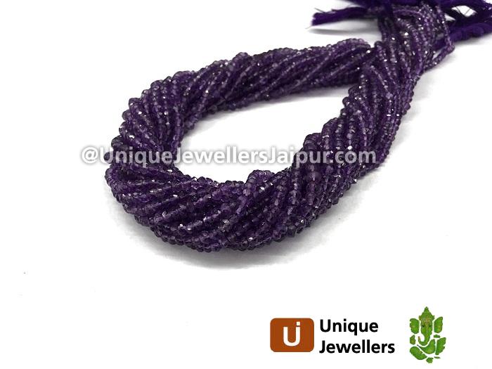 Amethyst Faceted Roundelle Beads