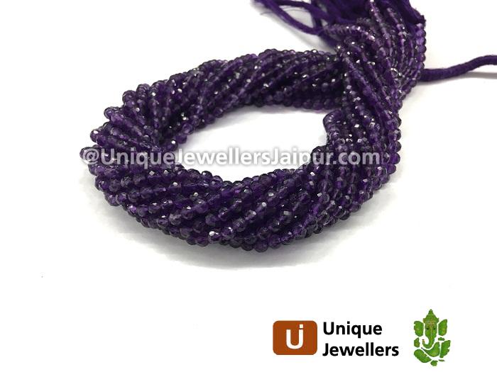 Deep Amethyst Faceted Round Beads
