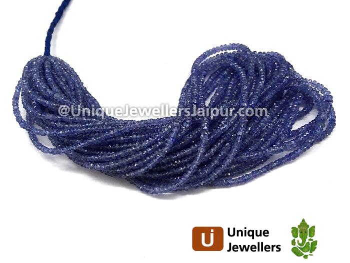 Tanzanite Faceted Roundelle Beads