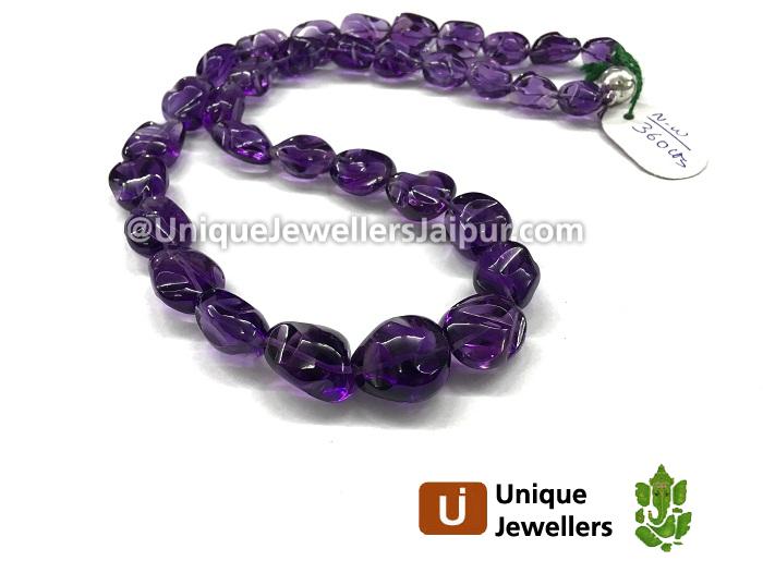 Amethyst Smooth Irregular Nugget Beads