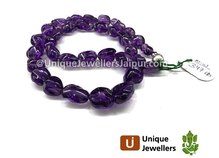 Amethyst Smooth Irregular Nugget Beads