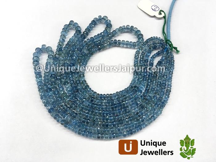 Santa Maria Aquamarine Faceted Roundelle Beads