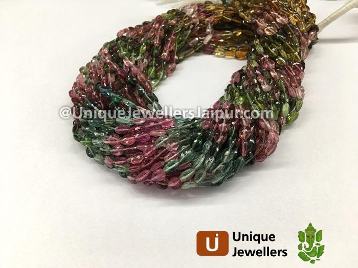 Tourmaline Faceted Pear Beads