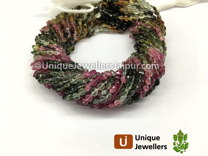 Tourmaline Faceted Heart Beads