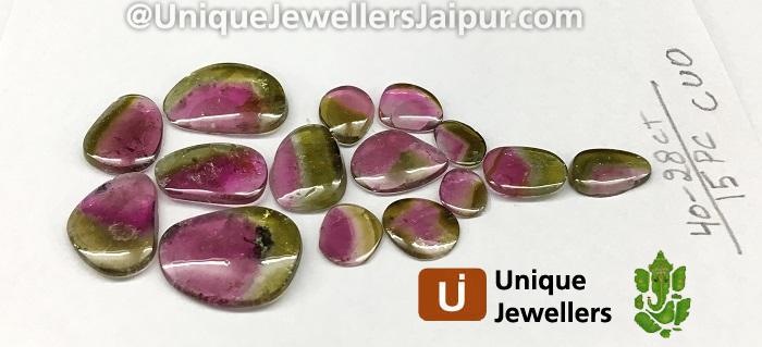 Watermelon Tourmaline Smooth Slices