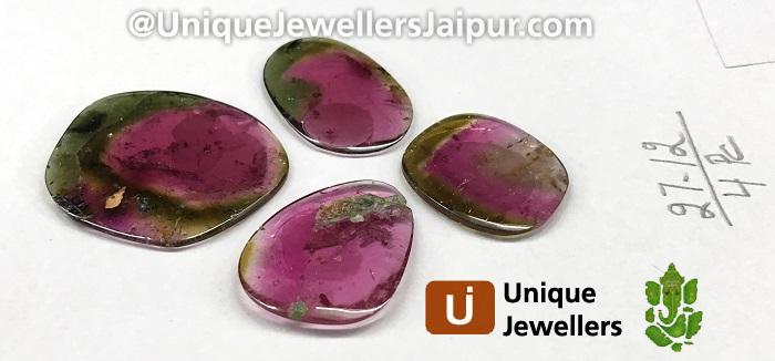 Watermelon Tourmaline Smooth Slices