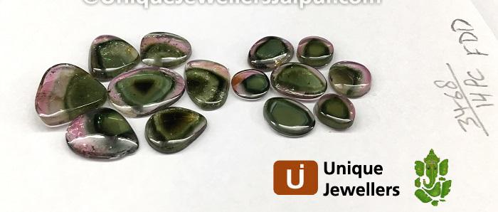 Watermelon Tourmaline Smooth Slices