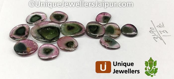 Watermelon Tourmaline Smooth Slices