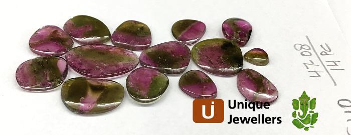 Watermelon Tourmaline Smooth Slices