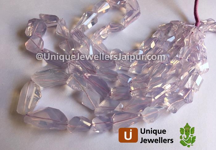 Scorolite Far Faceted Laser Cut Nugget Beads